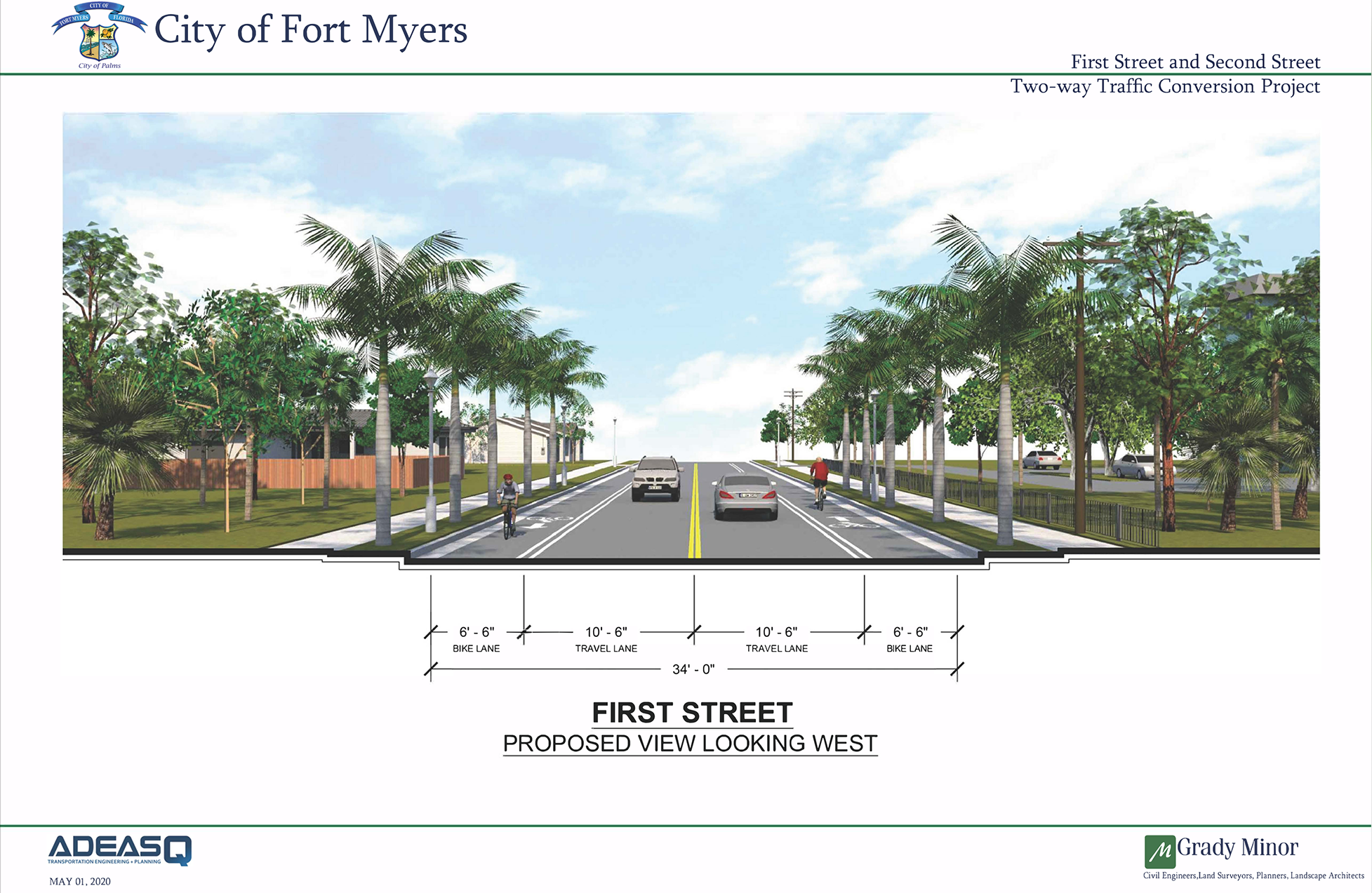 City of Fort Myers 1st Street and 2nd Street Two-Way Conversion